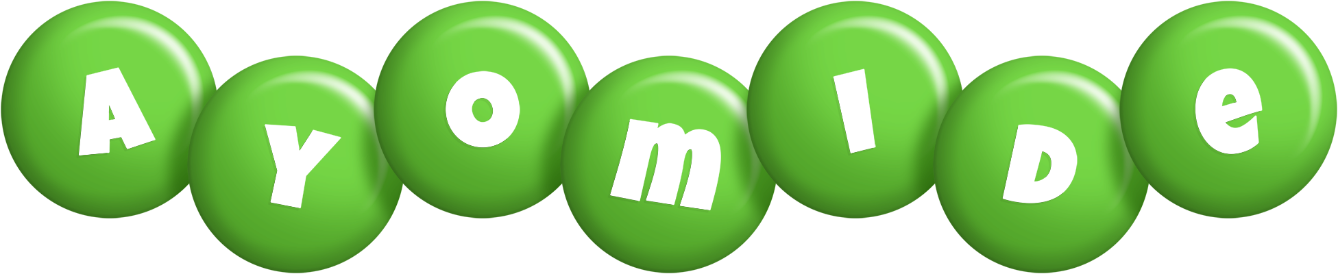 Ayomide candy-green logo