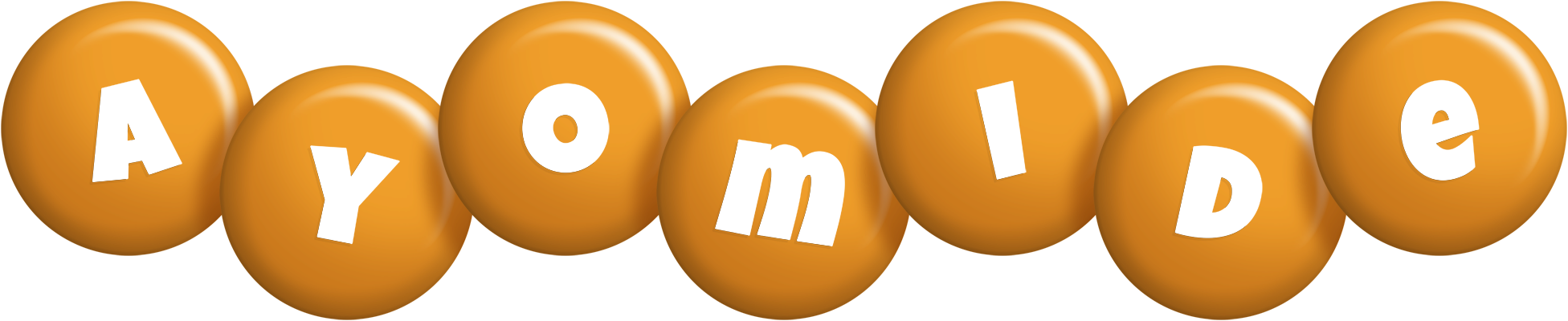 Ayomide candy-orange logo