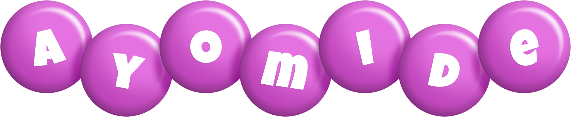 Ayomide candy-purple logo