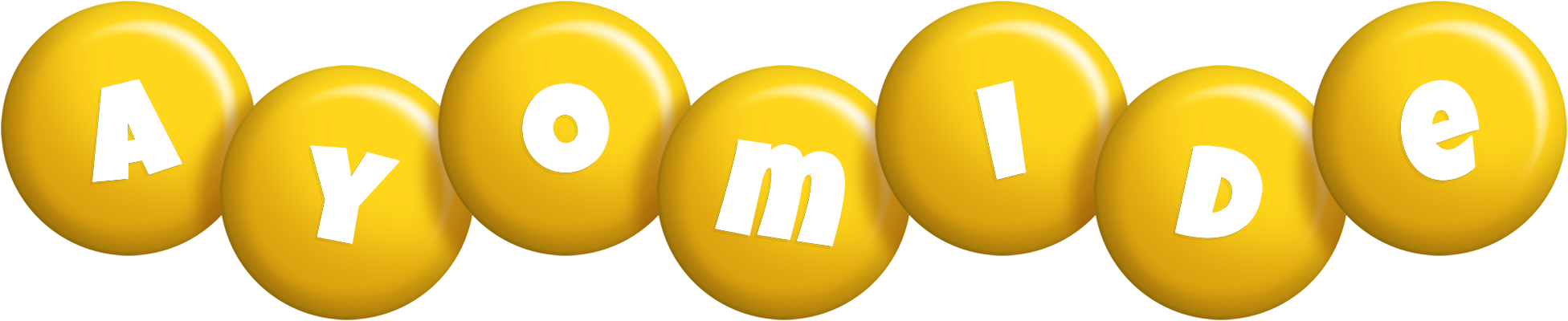 Ayomide candy-yellow logo