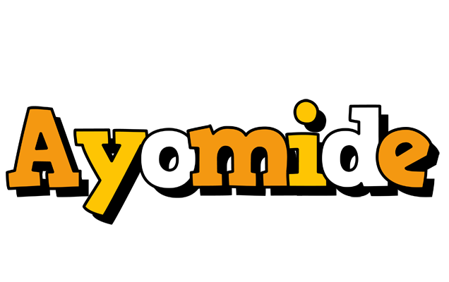 Ayomide cartoon logo