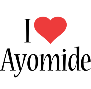 Ayomide i-love logo