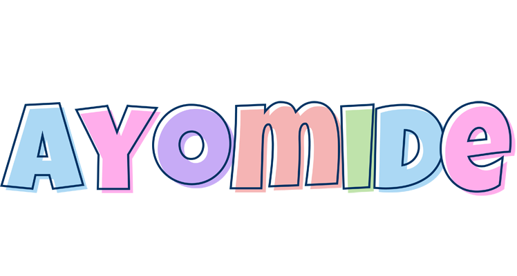 Ayomide pastel logo