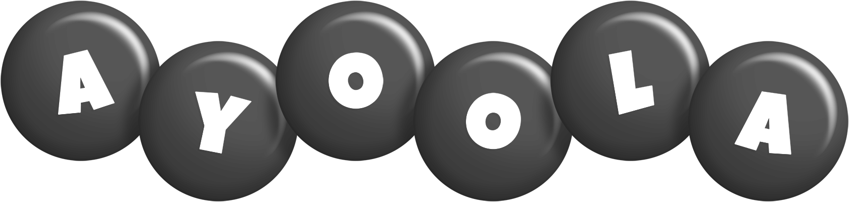 Ayoola candy-black logo