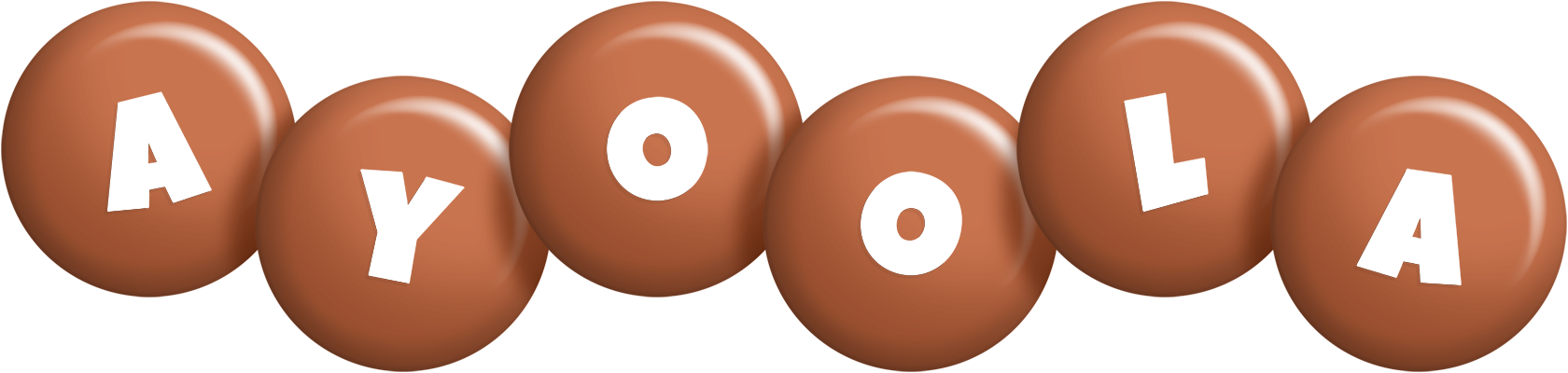 Ayoola candy-brown logo