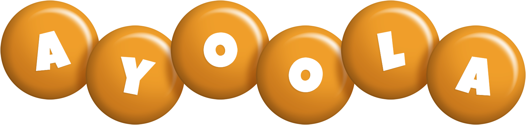 Ayoola candy-orange logo