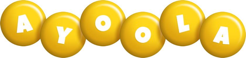 Ayoola candy-yellow logo