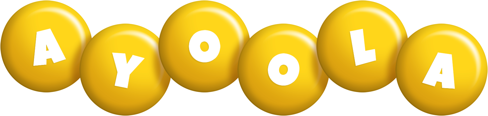 Ayoola candy-yellow logo
