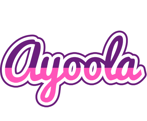 Ayoola cheerful logo