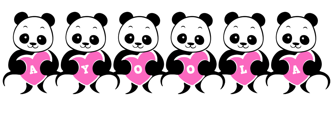 Ayoola love-panda logo