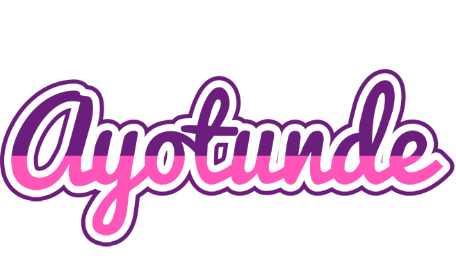 Ayotunde cheerful logo