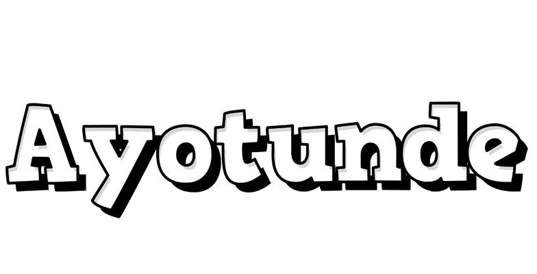 Ayotunde snowing logo