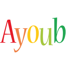 Ayoub birthday logo