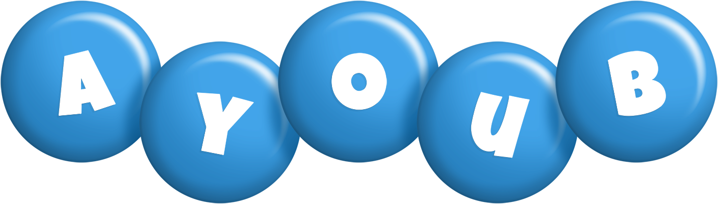 Ayoub candy-blue logo