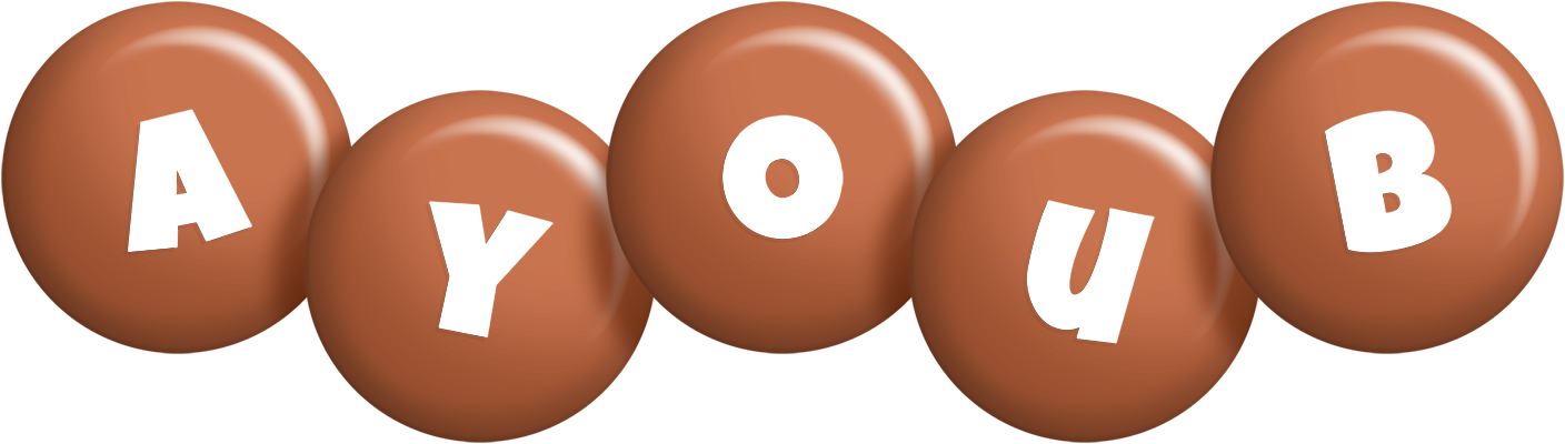 Ayoub candy-brown logo