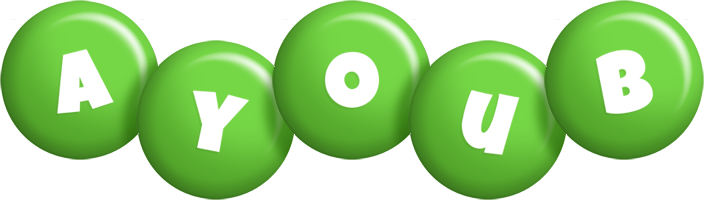 Ayoub candy-green logo