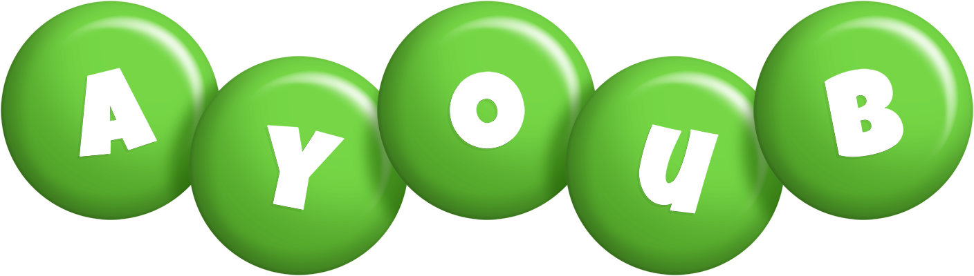 Ayoub candy-green logo