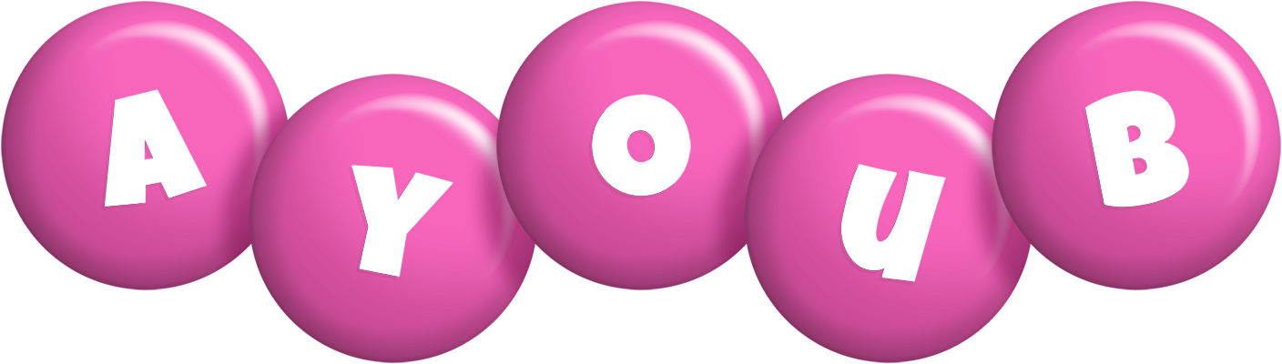 Ayoub candy-pink logo