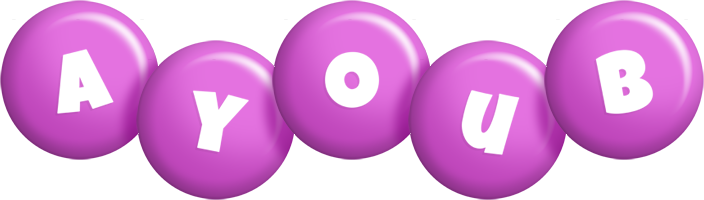 Ayoub candy-purple logo
