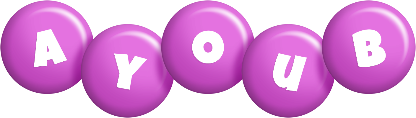 Ayoub candy-purple logo