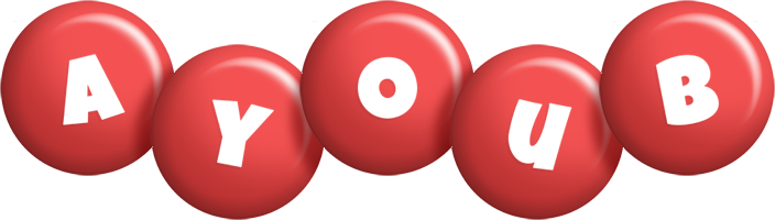 Ayoub candy-red logo