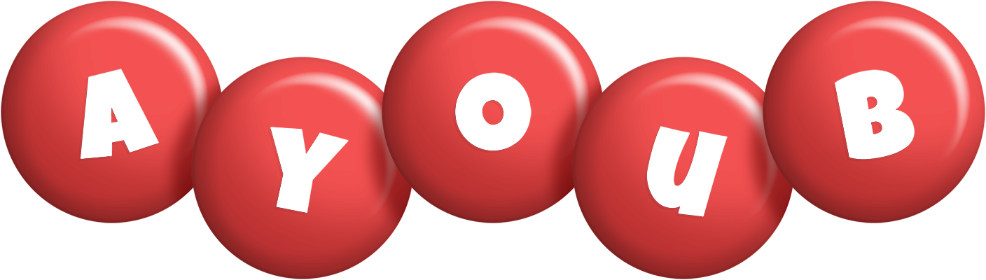 Ayoub candy-red logo