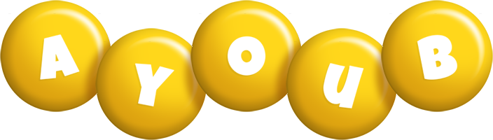 Ayoub candy-yellow logo