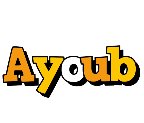 Ayoub cartoon logo