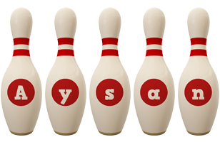 Aysan bowling-pin logo