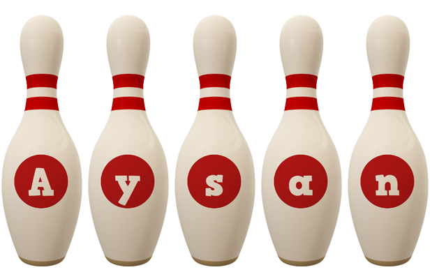 Aysan bowling-pin logo