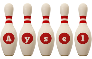 Aysel bowling-pin logo