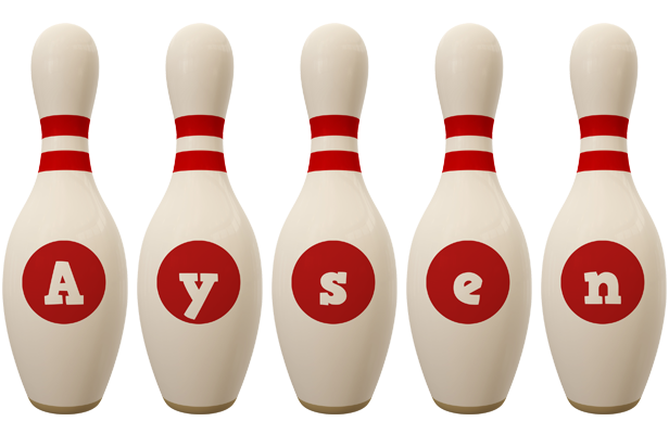 Aysen bowling-pin logo