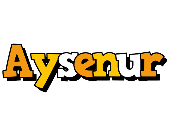 Aysenur cartoon logo