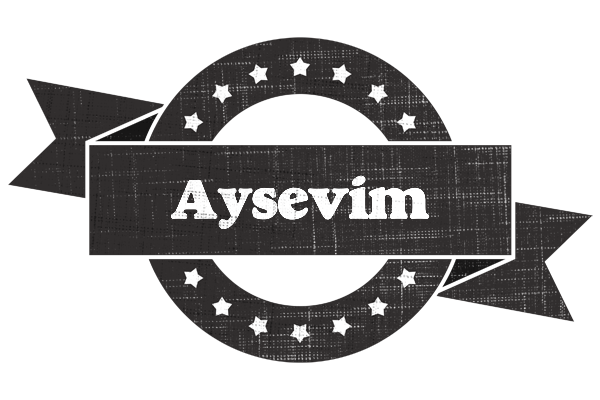 Aysevim grunge logo