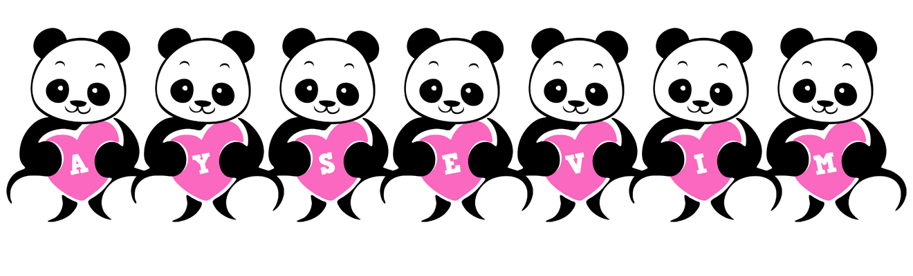 Aysevim love-panda logo