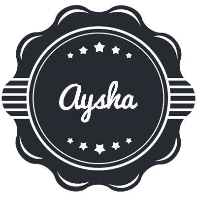 Aysha badge logo