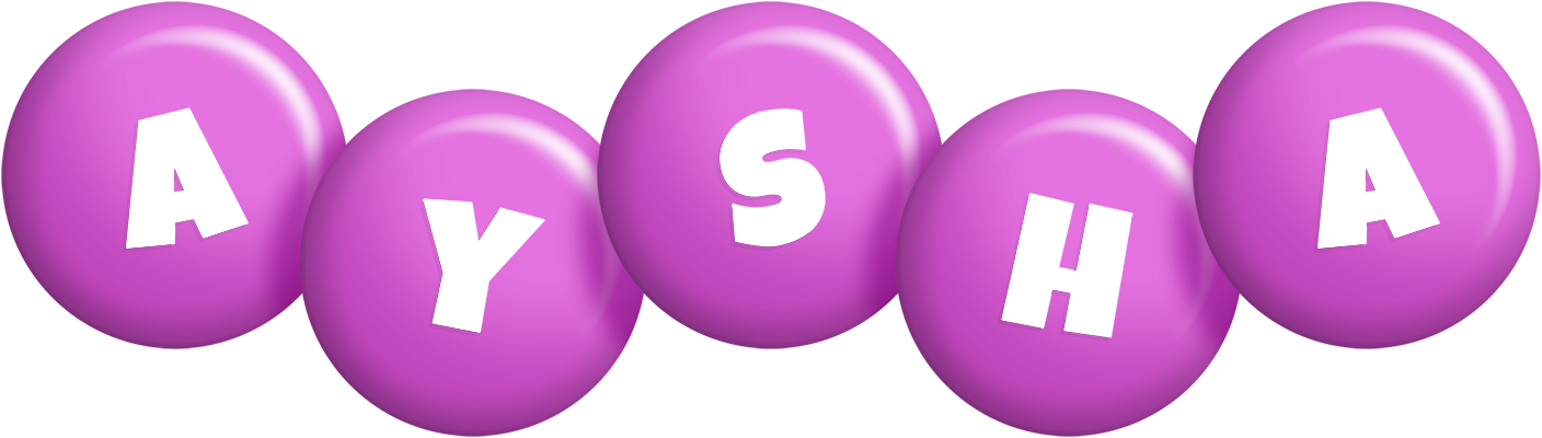 Aysha candy-purple logo