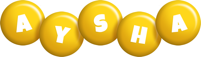 Aysha candy-yellow logo