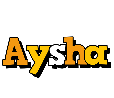Aysha cartoon logo