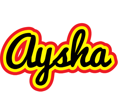 Aysha flaming logo