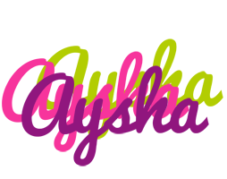 Aysha flowers logo