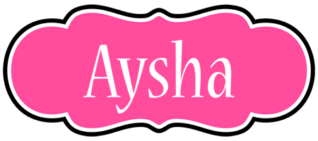 Aysha invitation logo