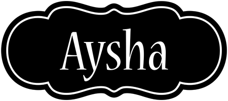 Aysha welcome logo