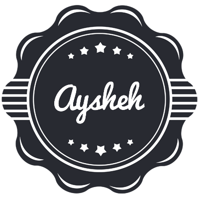 Aysheh badge logo