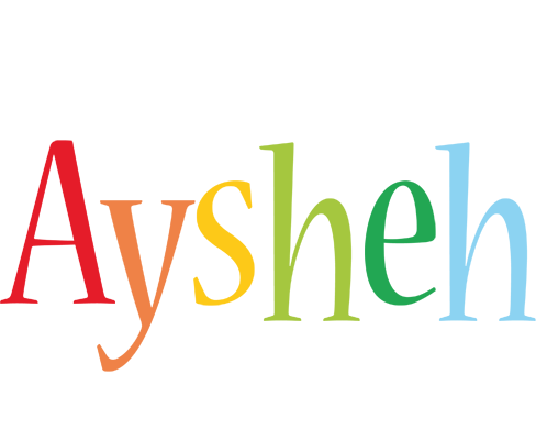 Aysheh birthday logo