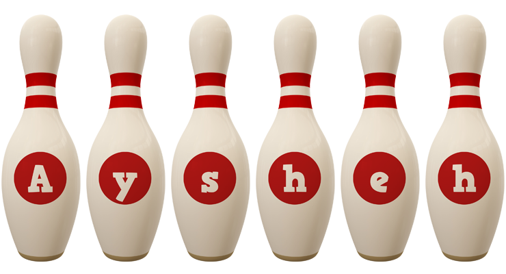 Aysheh bowling-pin logo
