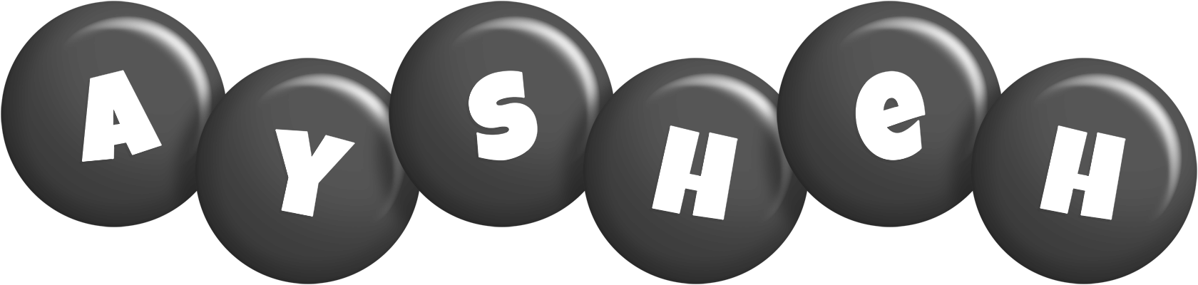 Aysheh candy-black logo