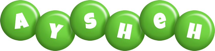 Aysheh candy-green logo