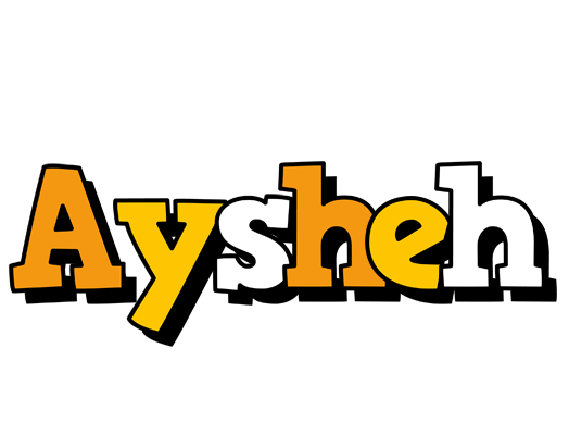 Aysheh cartoon logo