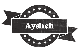 Aysheh grunge logo